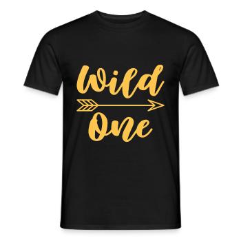 Wild One Birthday Gift Kids 1 Year - Men's T-Shirt - black - Front - AI Model Male 178 light (178cm)