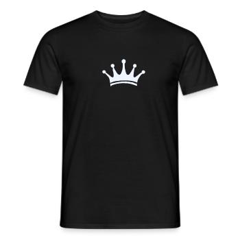 crown crown gift children Kid King Queen krona - Men's T-Shirt - black - Front - AI Model Male 178 light (178cm)