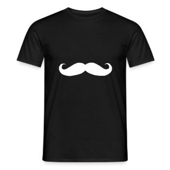 Schnauzer cadeau moustache barbe style barbe - T-shirt homme - noir - Devant - AI Model Male 178 light (178cm)