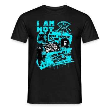 Ce que je choisis pour devenir motivateur C. G. Jung - T-shirt homme - noir - Devant - AI Model Male 178 light (178cm)