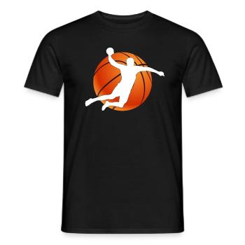 Basketball Player Streetball Basketball Sports - Men's T-Shirt - black - Front - AI Model Male 178 light (178cm)
