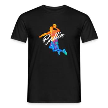 Ballin Basketball Spieler Basketballer Streetball - Männer T-Shirt - Schwarz - Vorne - AI Model Male 178 light (178cm)