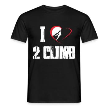 Escalade de la roche Freeclimbing - T-shirt homme - noir - Devant - AI Model Male 178 light (178cm)