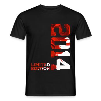 12E ANNIVERSAIRE 12 ANS ÉDITION LIMITÉE 2014 - T-shirt homme - noir - Devant - AI Model Male 178 light (178cm)