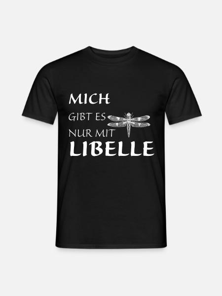 Nur mit Libelle - Männer T-Shirt - Schwarz
