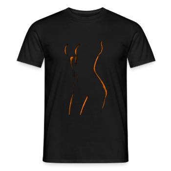 Frau Sexy Nackt Erotik Schönheit xxx - Männer T-Shirt - Schwarz - Vorne - AI Model Male 178 light (178cm)