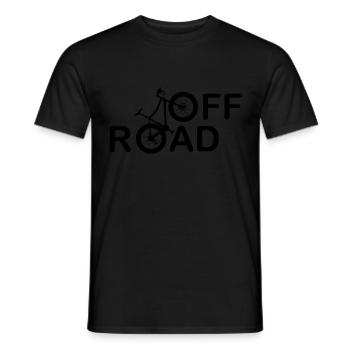 Fatbike off road Bike Fahrrad - Männer T-Shirt - Schwarz - Vorne - AI Model Male 178 light (178cm)