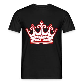Krone Royal Symbol - Männer T-Shirt - Schwarz - Vorne - AI Model Male 178 light (178cm)