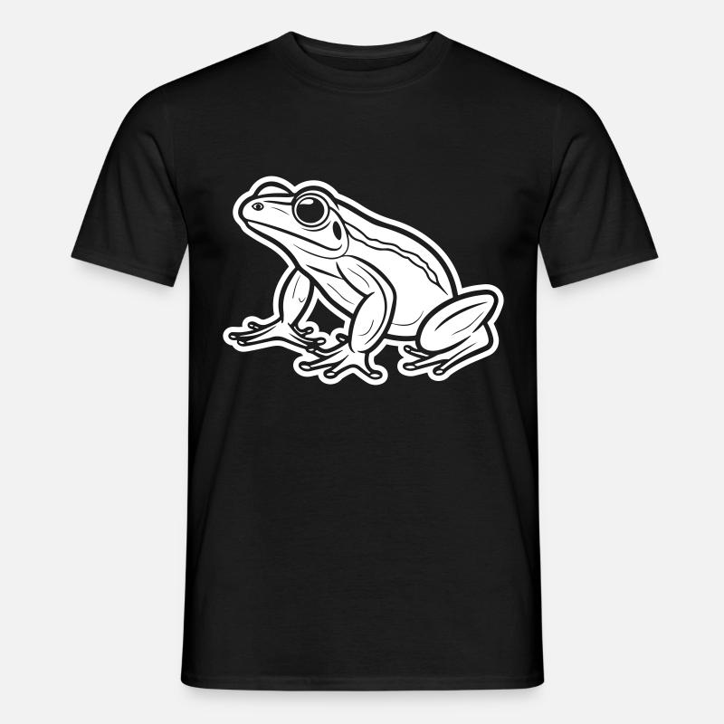 Frosch Tier - Männer T-Shirt - Schwarz