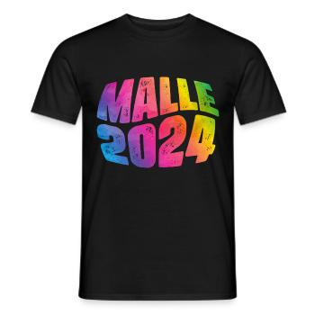 Malle 2024 Holiday - Men's T-Shirt - black - Front - AI Model Male 178 light (178cm)