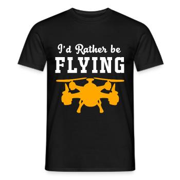 Drohne - Männer T-Shirt - Schwarz - Vorne - AI Model Male 178 light (178cm)