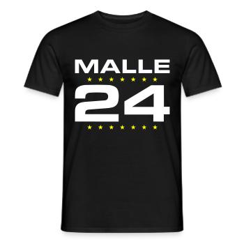 Malle 24 Mallorca - Männer T-Shirt - Schwarz - Vorne - AI Model Male 178 light (178cm)