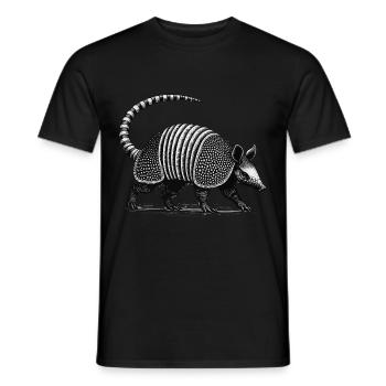 Armadillo Gürteltier - Männer T-Shirt - Schwarz - Vorne - AI Model Male 178 light (178cm)