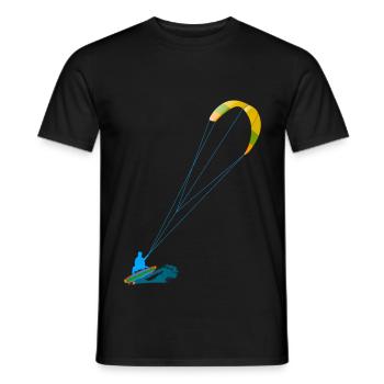Kitesurf Kitesurf Surf Kite Wakeboard - T-shirt homme - noir - Devant - AI Model Male 178 light (178cm)