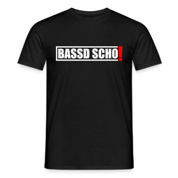 Franken Bassd Scho Dialekt Fränkisch Geschenk - Männer T-Shirt - Schwarz - Vorne - AI Model Male 178 light (178cm)