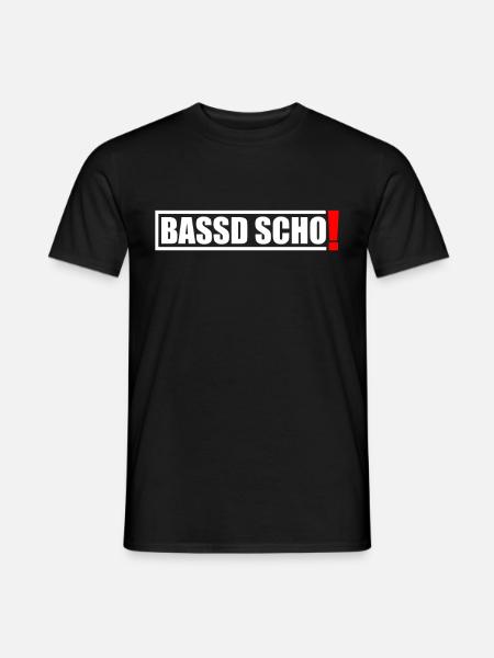 Franken Bassd Scho Dialekt Fränkisch Geschenk - Männer T-Shirt - Schwarz