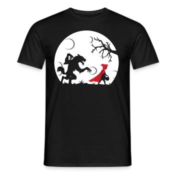 Rotkäppchen - Männer T-Shirt - Schwarz - Vorne - AI Model Male 178 light (178cm)