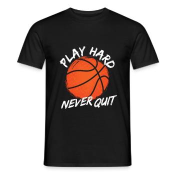 Basketball Champion Ball Saison Geschenk - Männer T-Shirt - Schwarz - Vorne - AI Model Male 178 light (178cm)