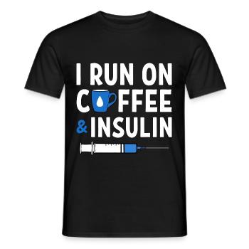 Diabetiker Insulin - Männer T-Shirt - Schwarz - Vorne - AI Model Male 178 light (178cm)