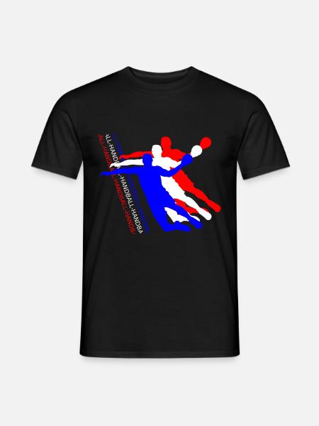 Handball Triple Silhouette - Men's T-Shirt - black