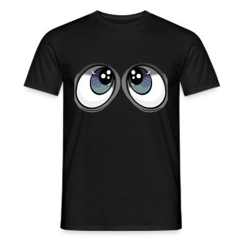 yeux - T-shirt homme - noir - Devant - AI Model Male 178 light (178cm)