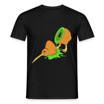 kiwi-vogel Kiwi Vogel - Männer T-Shirt - Schwarz - Vorne - AI Model Male 178 light (178cm)