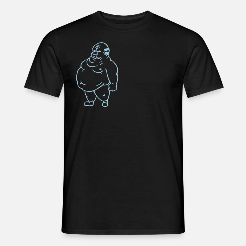 Fat Guy - Männer T-Shirt - Schwarz