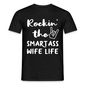 Wife housewife gift - Men's T-Shirt - black - Front - AI Model Male 178 light (178cm)