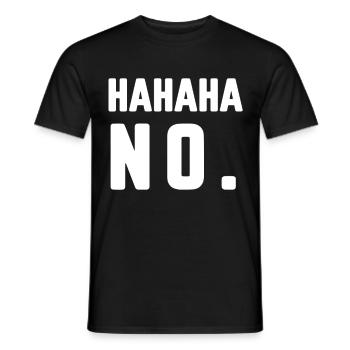 Lustiger Spruch Geschenk Witzig Lustige Sprüche - Männer T-Shirt - Schwarz - Vorne - AI Model Male 178 light (178cm)