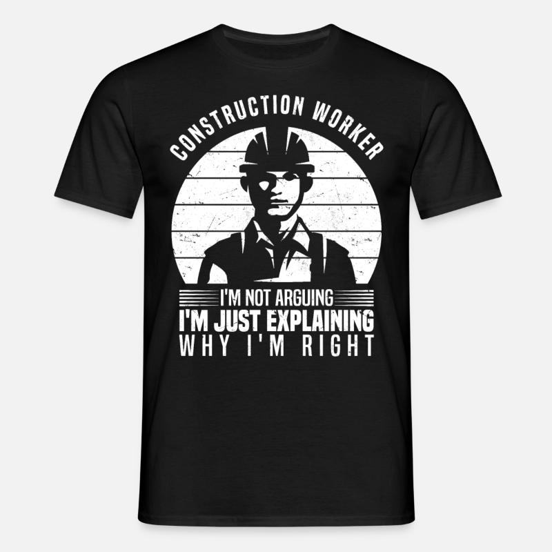 Construction worker - Men's T-Shirt - black