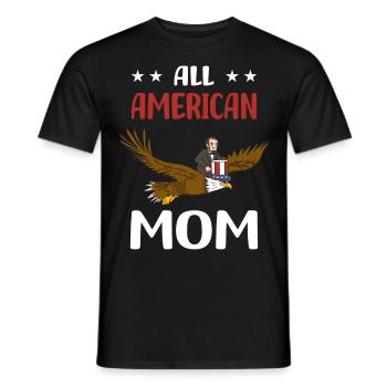 USA Flagge | Patriot Patriotismus Amerika Geschenk - Männer T-Shirt - Schwarz - Vorne - AI Model Male 178 light (178cm)
