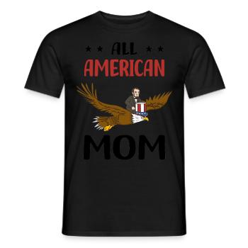 USA Flagge | Patriot Patriotismus Amerika Geschenk - Männer T-Shirt - Schwarz - Vorne - AI Model Male 178 light (178cm)