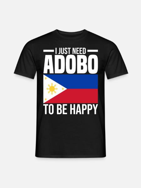 Philippinen Flagge - Männer T-Shirt - Schwarz
