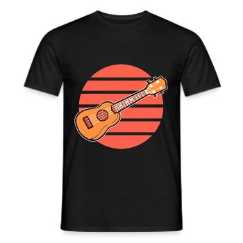 Ukulele - T-shirt homme - noir - Devant - AI Model Male 178 light (178cm)