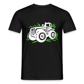 Tractor Farmer Farmer Icon - Men's T-Shirt - black - Front - AI Model Male 178 light (178cm)