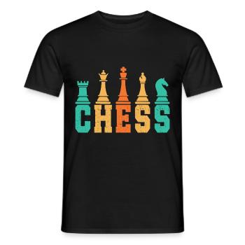 Chess Player Geschenk Schach Sport Schachmeister - Männer T-Shirt - Schwarz - Vorne - AI Model Male 178 light (178cm)