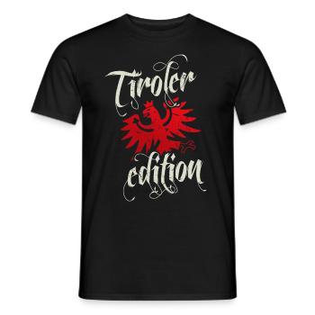 Tirol Tiroler Edition Adler Wappen Retro - Männer T-Shirt - Schwarz - Vorne - AI Model Male 178 light (178cm)