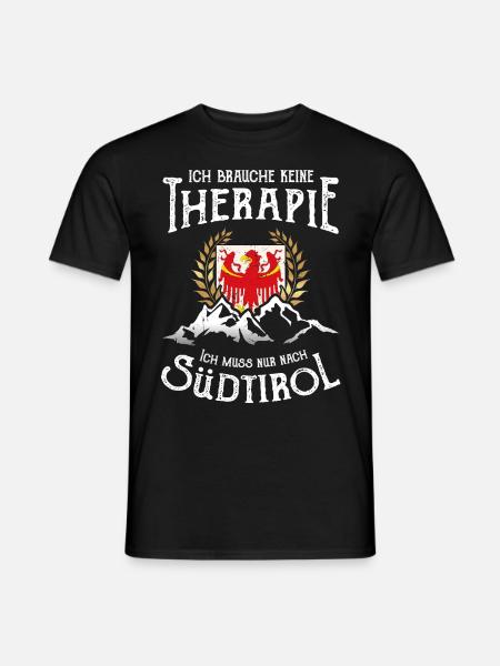 Südtirol lustiger Spruch Urlaub Berge Dolomiten - Männer T-Shirt - Schwarz