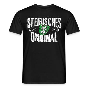 Steirisches Original Steiermark Steirer Bua Madl - Männer T-Shirt - Schwarz - Vorne - AI Model Male 178 light (178cm)