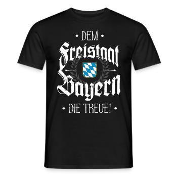 Freistaat Bayern Treue Patriot bayrischer Bua - Männer T-Shirt - Schwarz - Vorne - AI Model Male 178 light (178cm)