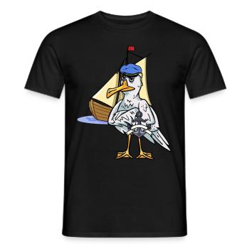 Seefahrer Seemann Schifffahrt maritim Kapitän Ahoi - Männer T-Shirt - Schwarz - Vorne - AI Model Male 178 light (178cm)