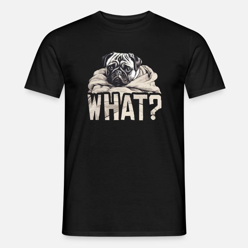 Which pug? - Men’s T-shirt - black