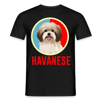 Havanais rétro - T-shirt homme - noir - Devant - AI Model Male 178 light (178cm)