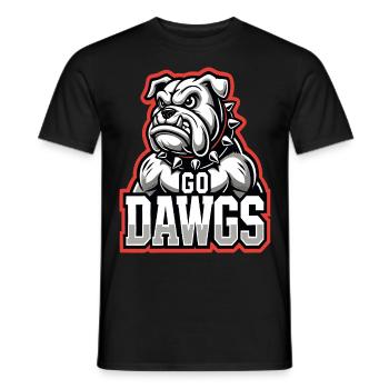 Fierce Bulldog Mascot Apparel for Dog and Sports - Men's T-Shirt - black - Front - AI Model Male 178 light (178cm)