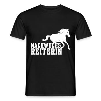 Geschenkidee Pferde Pferd Reiten Hobby Spruch - Männer T-Shirt - Schwarz - Vorne - AI Model Male 178 light (178cm)