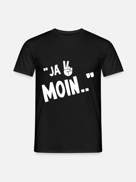 Ja Moin Geschenk Meer Norddeutschland Norden - Männer T-Shirt - Schwarz