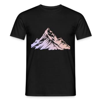 Simbolo delle Alpi - T-shirt uomo - nero - Fronte - AI Model Male 178 light (178cm)
