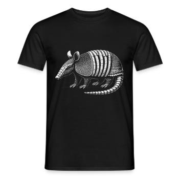 Armadillo Gürteltier - Männer T-Shirt - Schwarz - Vorne - AI Model Male 178 light (178cm)