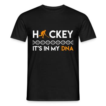THEN field field hockey gift field field hockey player gifts - Men's T-Shirt - black - Front - AI Model Male 178 light (178cm)