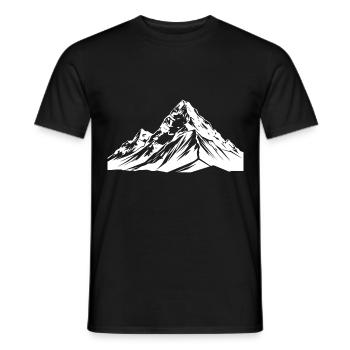 Symbol Berge Silhouette - Männer T-Shirt - Schwarz - Vorne - AI Model Male 178 light (178cm)